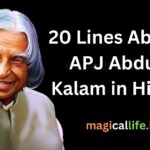 20 Lines About APJ Abdul Kalam in Hindi