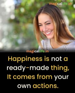 Happy life quote in english