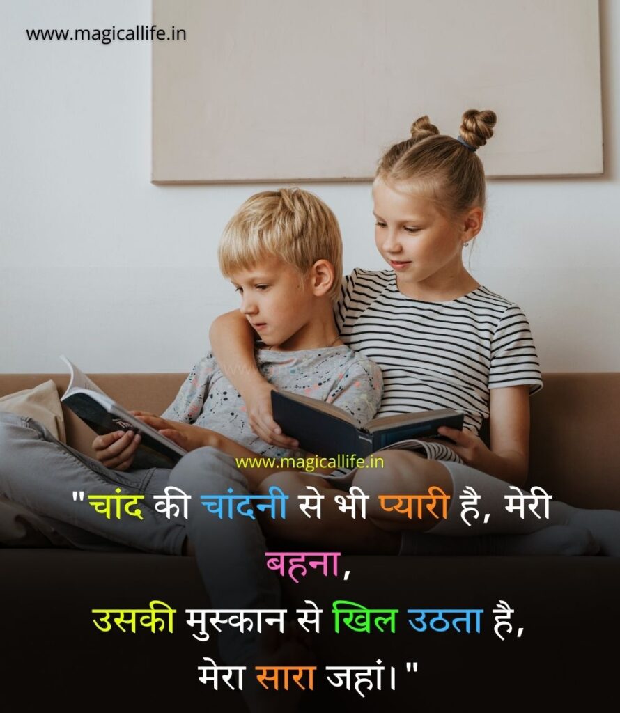 Sister Shayari in Hindi _ बहन पर शायरी _ Big Little Sister Shayari