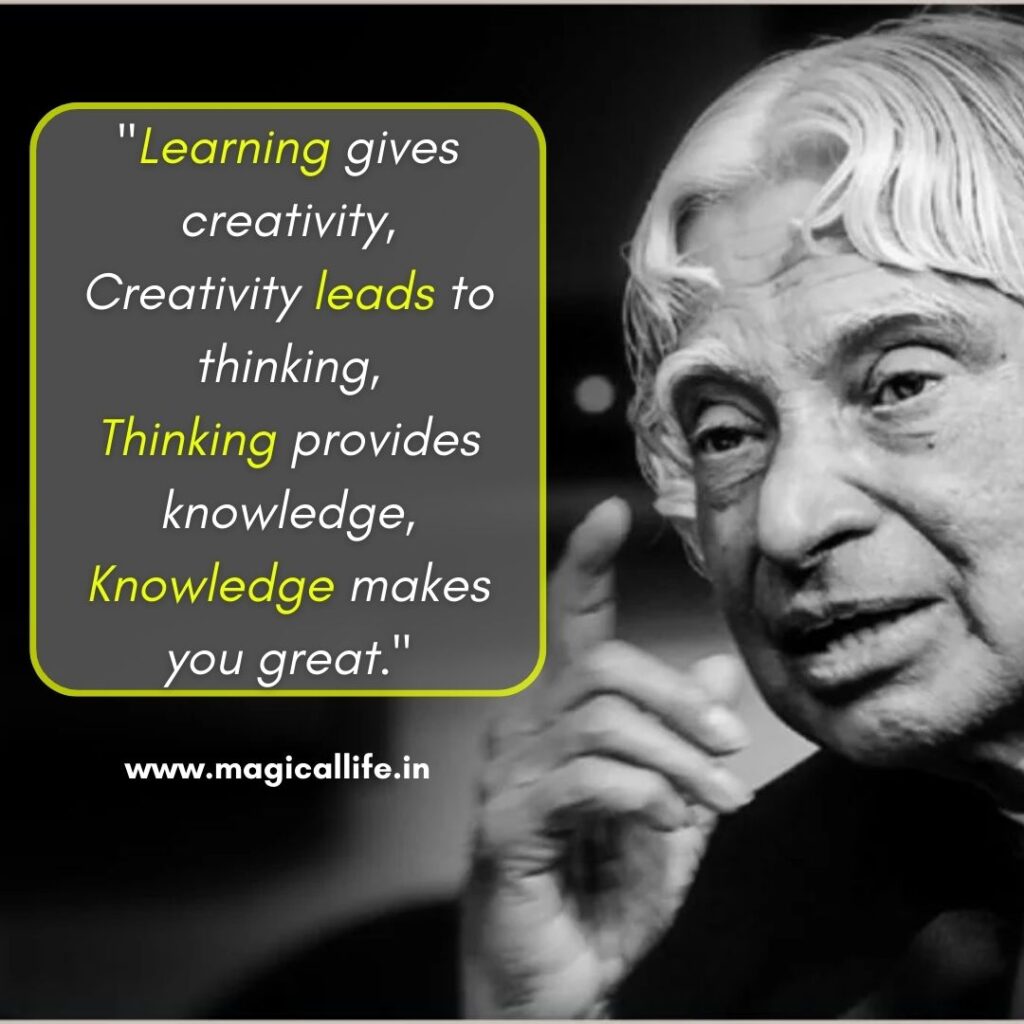 Dr. Apj Abdul Kalam Thought in English - Who Will Inspire You