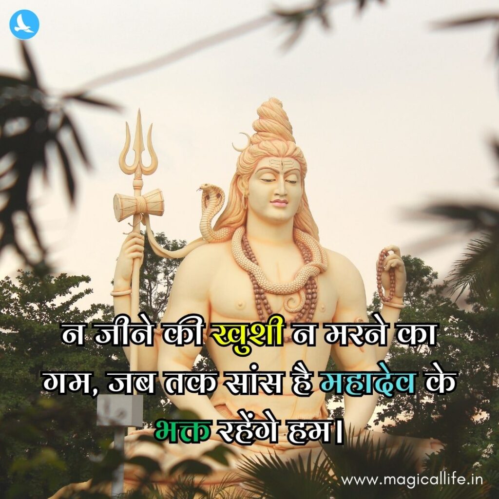 Mahadev Shayari in Hindi 2 Line _ महादेव शायरी हिंदी 2 line