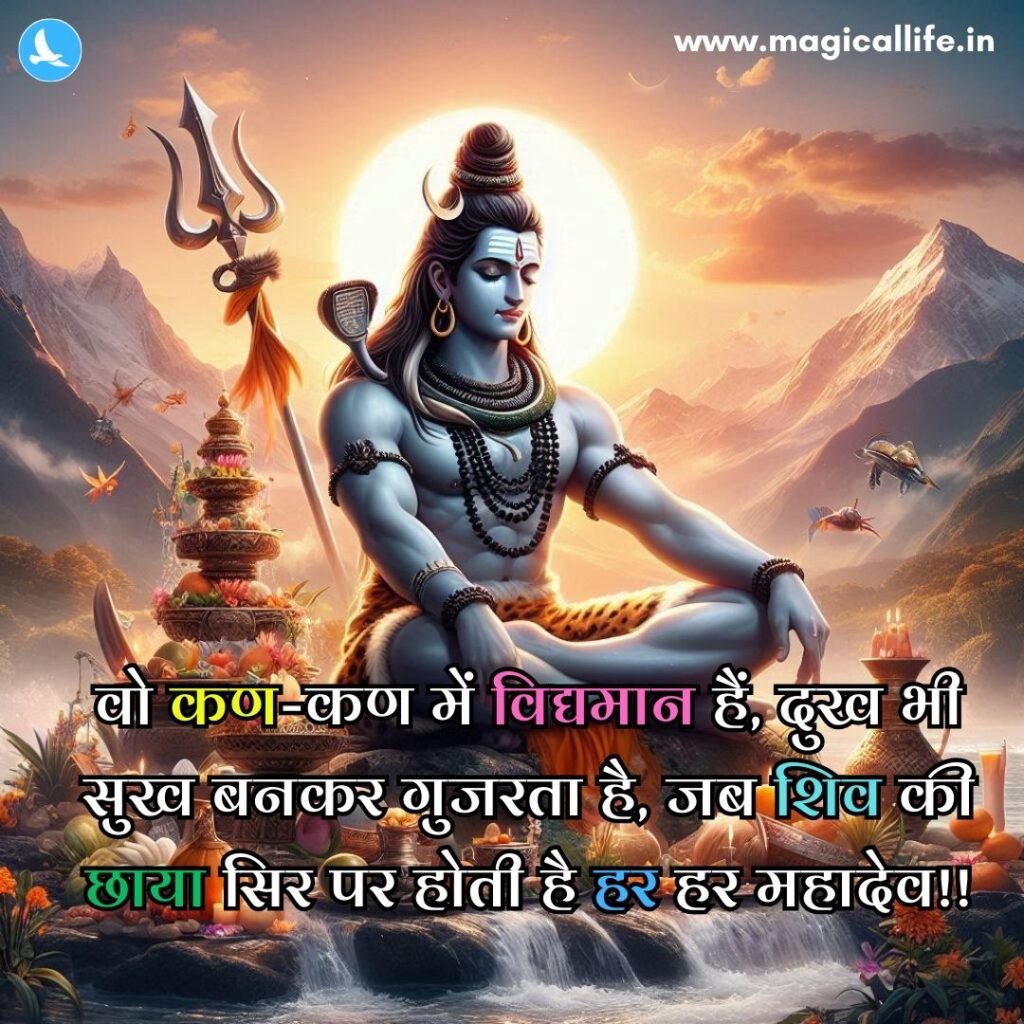 Mahadev Shayari in Hindi 2 Line _ महादेव शायरी हिंदी 2 line