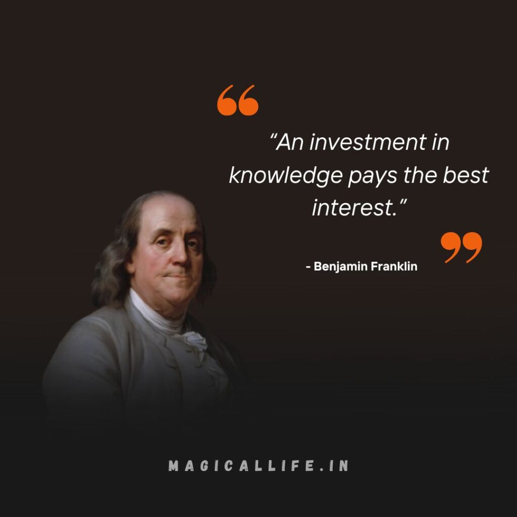 Benjamin Franklin Quotes in English _ Franklin’s Biography