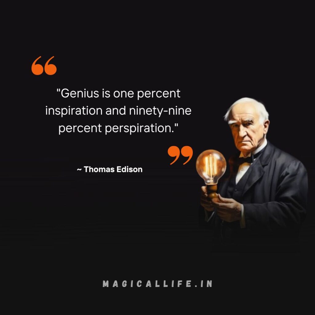 Best Thomas Edison Quotes in English