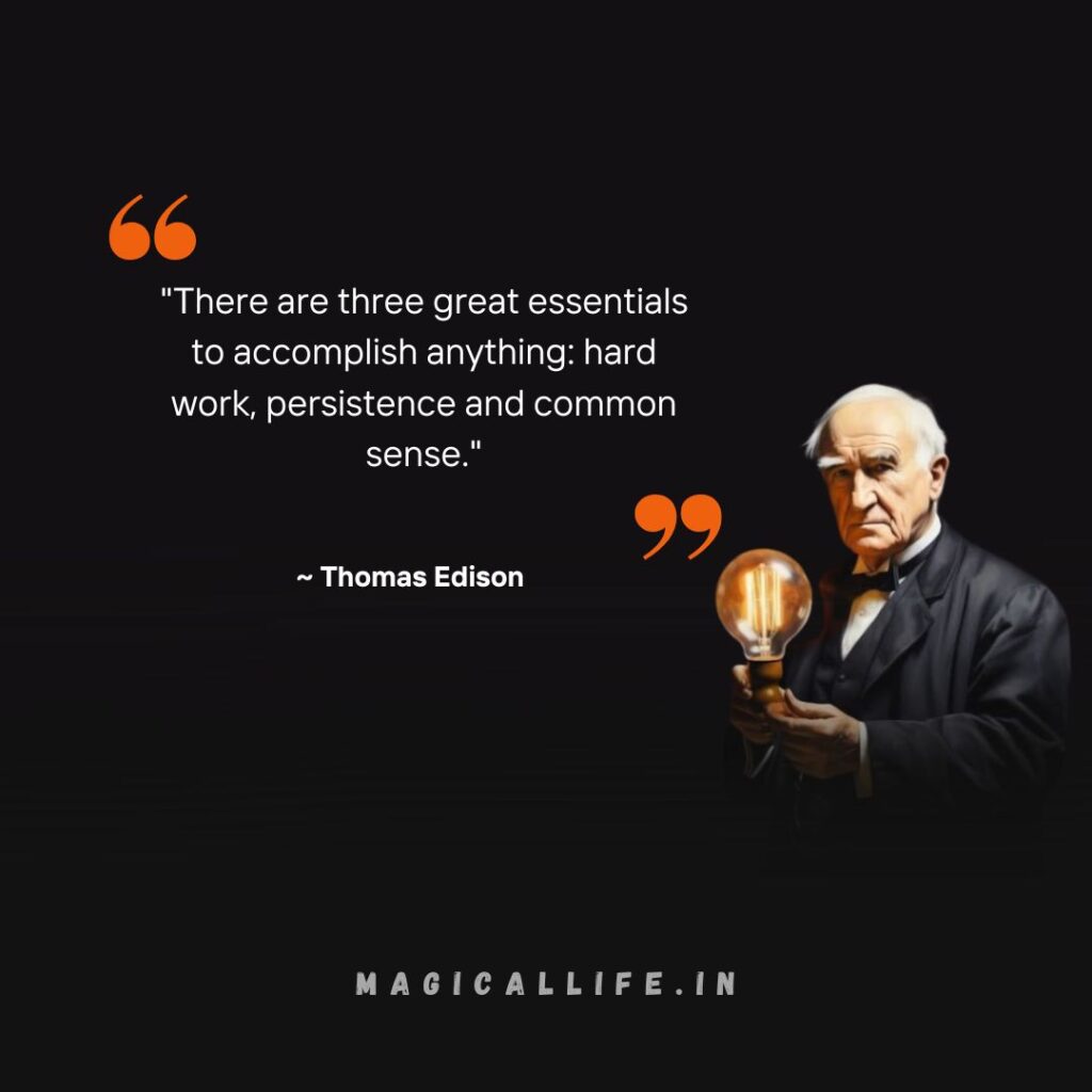 Best Thomas Edison Quotes in English