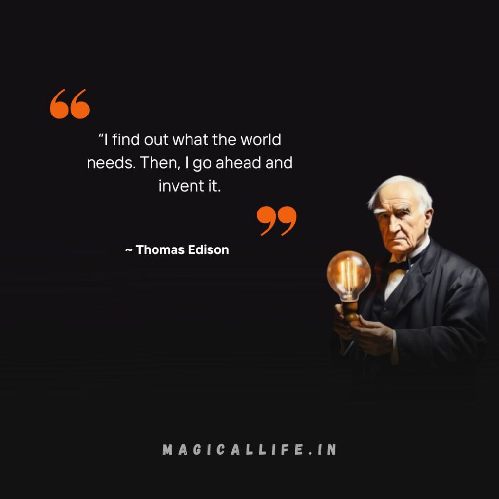 Best Thomas Edison Quotes in English